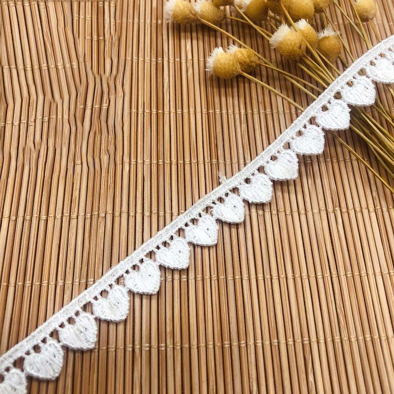 Tassel Fringe Trim - 60 metri cuori nappa frangia bianco