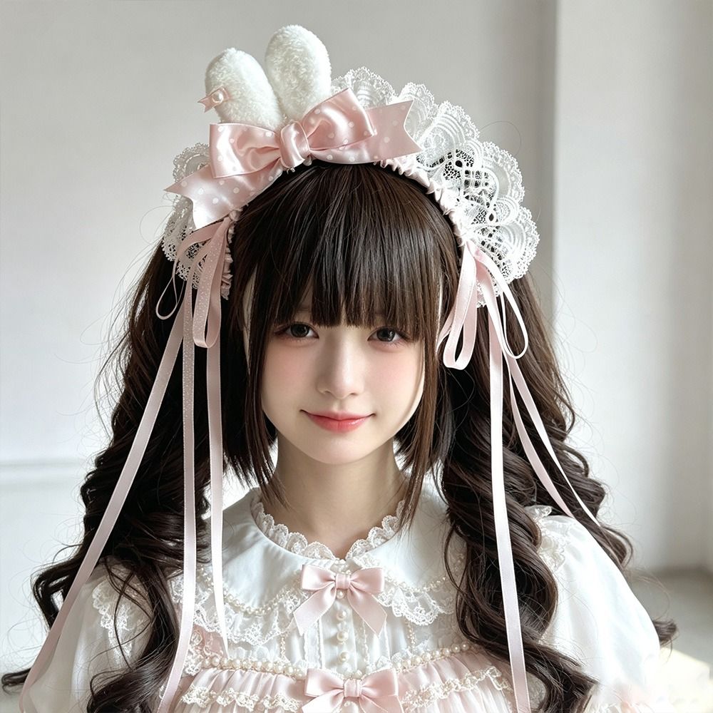 Lace Ribbon Trim - Nuova Fascia per Capelli con Fiocco