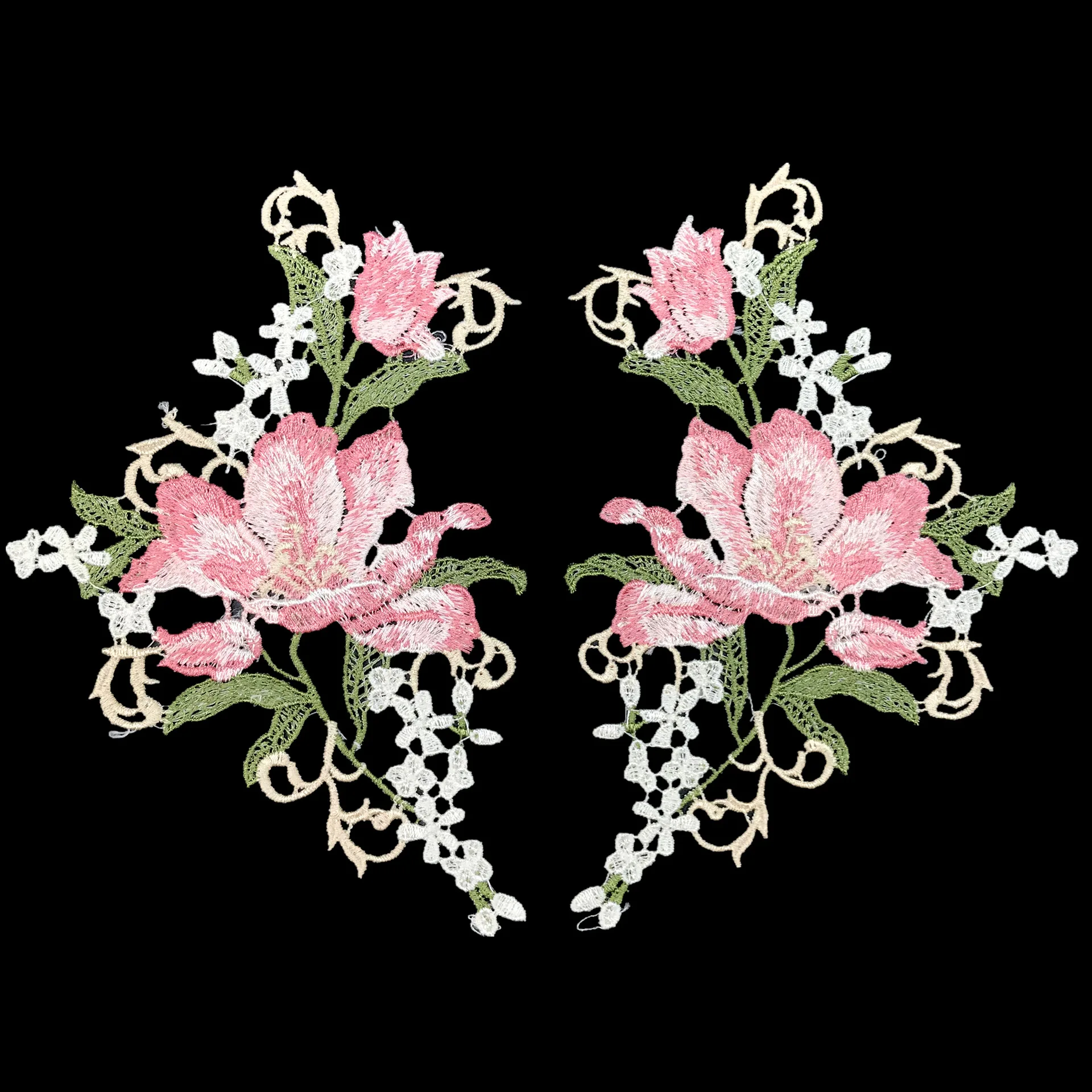 Applique Patch Flower - Applicazione floreale per ricamo, cucito su