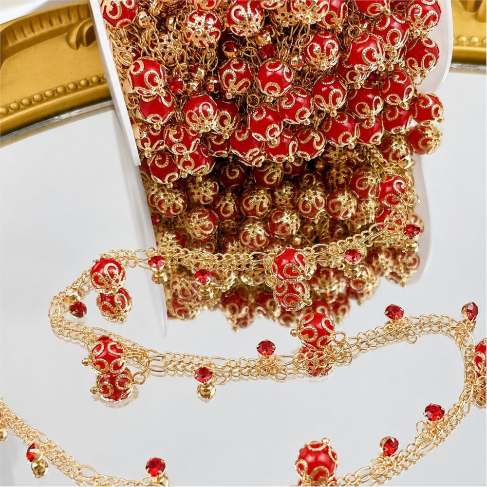 Catena in ottone con ciondoli  - Pearl Trim Chain recensione e prezzo